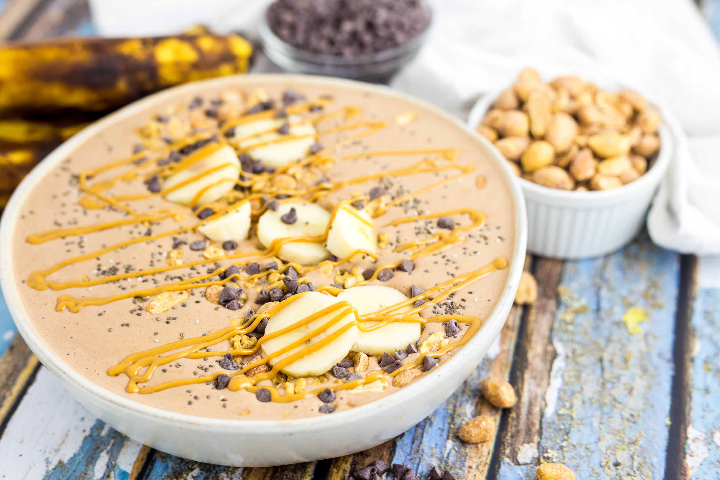 Acai Powder Smoothie Bowl, Chocolate Peanut Butter Smoothie Bowl, Smoothie Bowl Recipe, Easy Smoothie Bowl