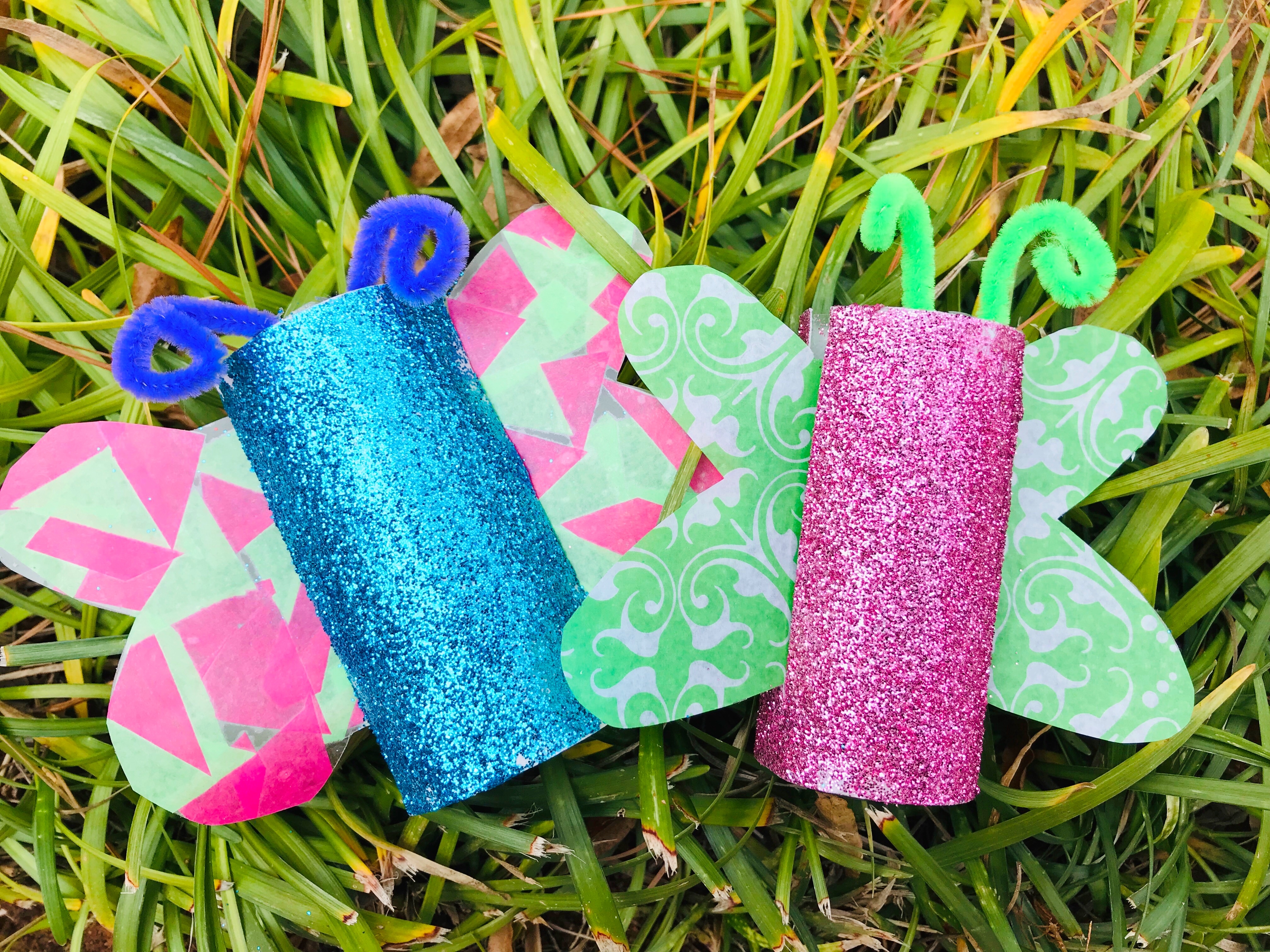 Spring Butterfly Craft For Kids, spring craft, easter craft, toilet paper roll crafts