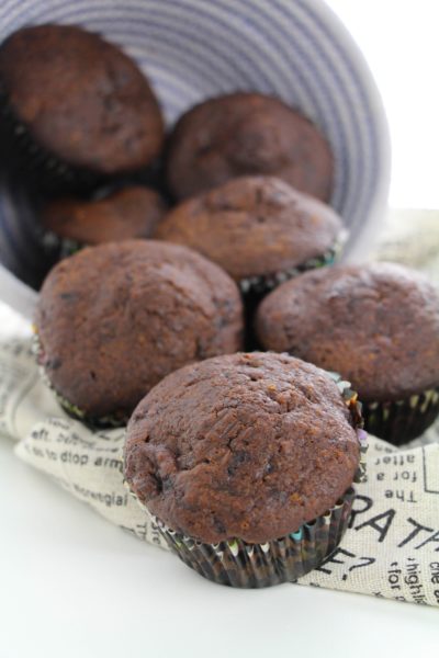 Protein muffins, chocolate protein muffins, muffins, protein breakfast, easy chocolate protein muffins