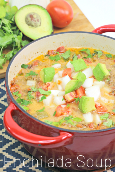 Enchilada Soup Recipe: This hearty one-bowl dinner is full of southwest flavor and the perfect winter meal idea. #Soup #SoupRecipe #EnchiladaSoup #SouthWestRecipe #MexianRecipe #Avocado #GrounBeefSoup #WinterRecipe Enchilada Soup Recipe: This hearty one-bowl dinner is full of southwest flavor and the perfect winter meal idea. #Soup #SoupRecipe #EnchiladaSoup #SouthWestRecipe #MexianRecipe #Avocado #GrounBeefSoup #WinterRecipe