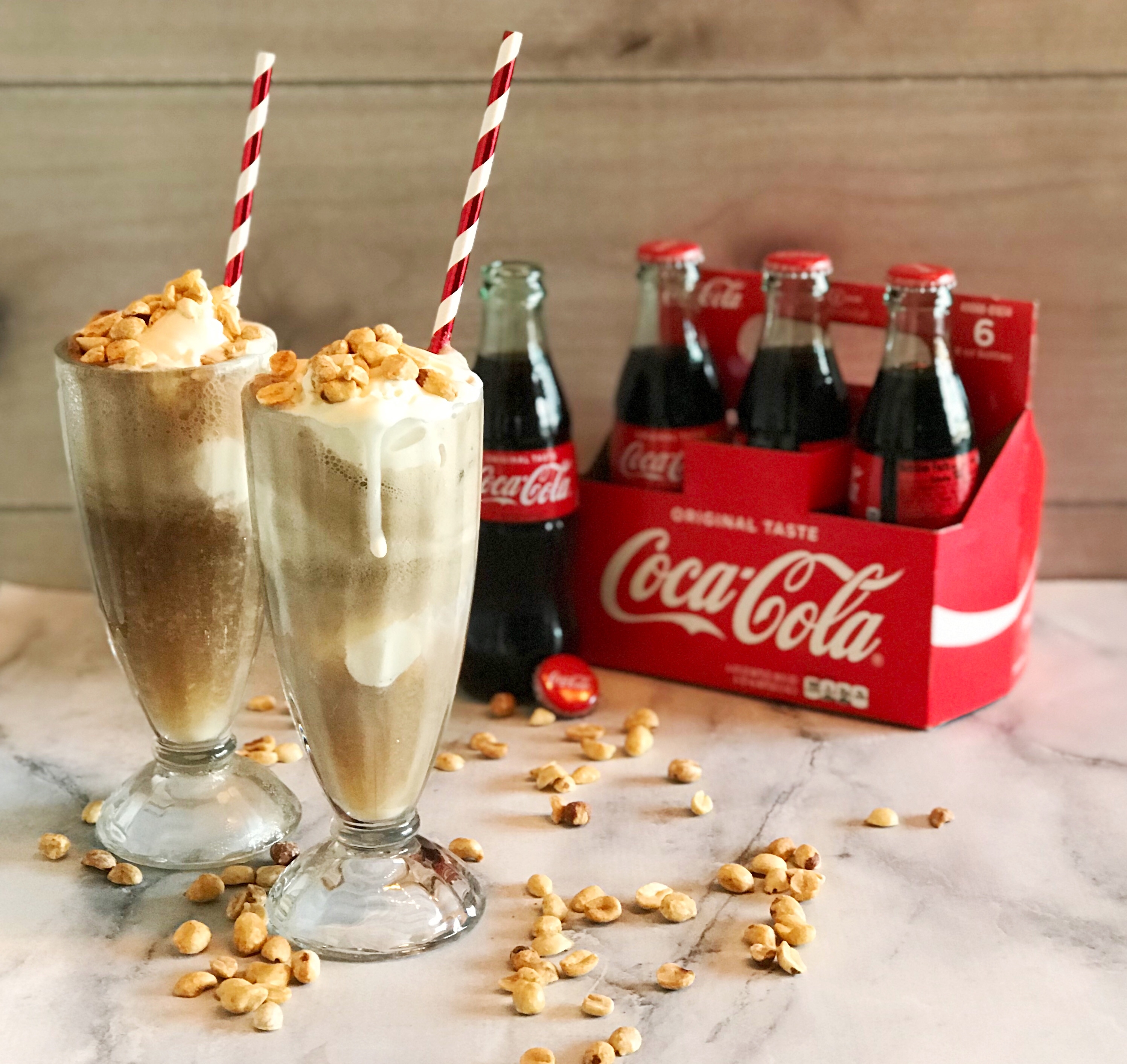 Peanuts in Coke, Peanuts in Coke Float, Float Recipe, Fountain Drink Recipe, Coke Float Recipe