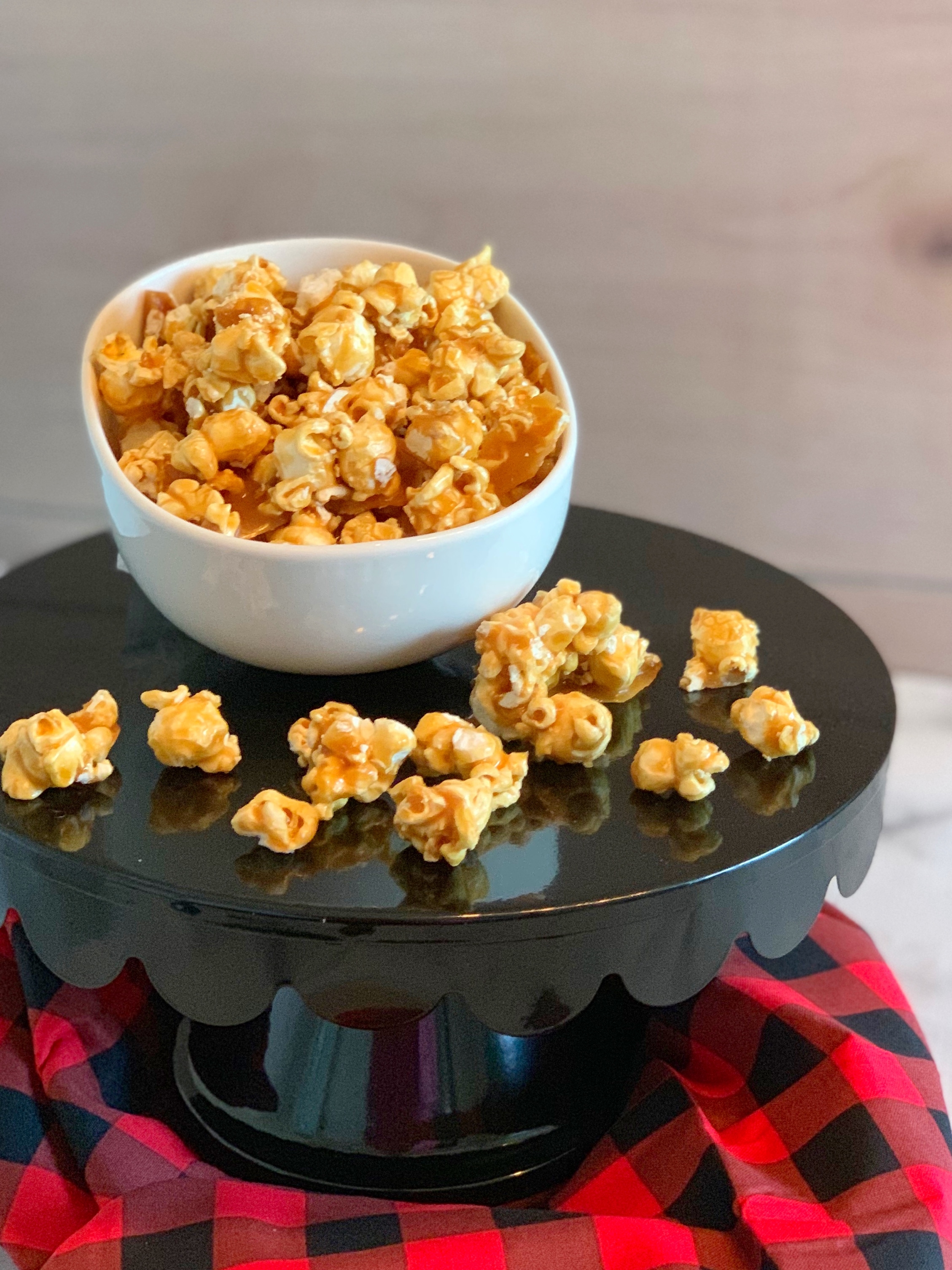 Baked Caramel Corn, Easy Baked Caramel Corn, Caramel Corn Without Corn Syrup, Homemade Caramel Corn Recipe