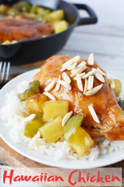 Easy Hawaiian Chicken: Sweet and juicy chicken served with teriyaki sauce, pineapple and green peppers! It's an easy family dinner recipe that everyone loves. #ChickenRecipe #Teriyaki #ChickenandRice #DinnerRecipe #EasyDinnerRecipes #QuickMealIdeas Easy Hawaiian Chicken: Sweet and juicy chicken served with teriyaki sauce, pineapple and green peppers! It's an easy family dinner recipe that everyone loves. #ChickenRecipe #Teriyaki #ChickenandRice #DinnerRecipe #EasyDinnerRecipes #QuickMeallIdeas