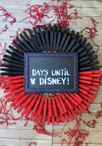 Disney Countdown Craft, Dollar Store Disney Craft, Dollar Store Craft, Disney Countdown Chart Disney Countdown Craft, Dollar Store Disney Craft, Dollar Store Craft, Disney Countdown Chart