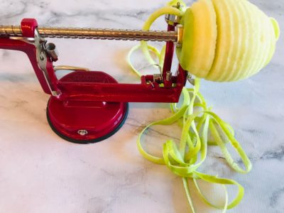 Apple Peeler, How to slice apples evenly, apple peels