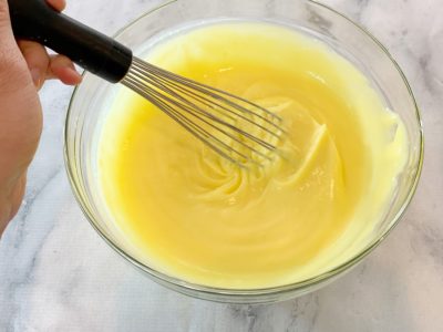 Whisking Pudding, Whisking Lemon Pudding