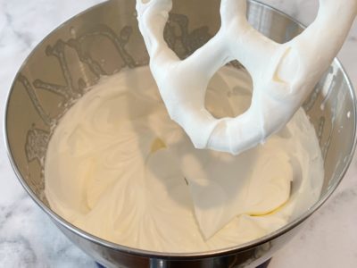 Homemade whipped cream, heavy whipping cream