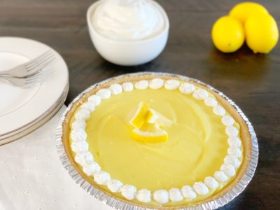Lemon Pie, Frozen Lemon PIe, Frozen Lemonade Pie