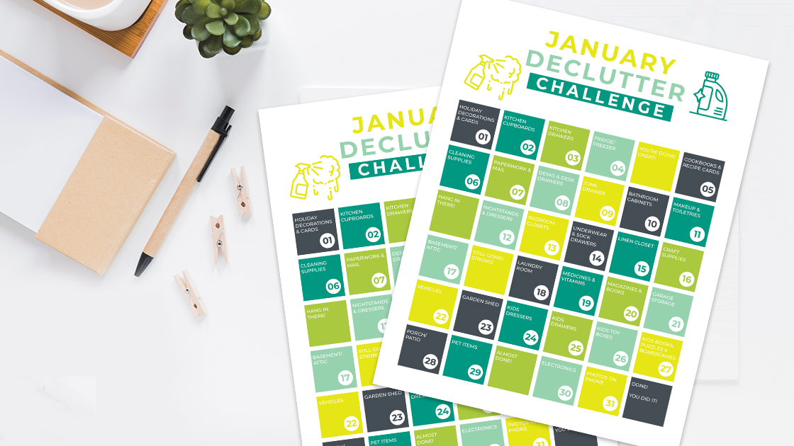 Declutter Challenge, January DeClutter Challenge, 30 Day DeClutter Challenge