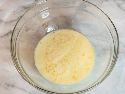 Egg Mixture, Wet Ingredients For Muffin Recipe