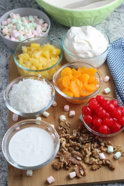 Ambrosia Salad Ingredients, Easy Ambrosia Salad, Dessert Salad Recipe Ambrosia Salad Ingredients, Easy Ambrosia Salad, Dessert Salad Recipe
