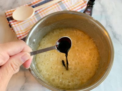 Add Maple Flavoring and Chopped Pecans Add Maple Flavoring and Chopped Pecans