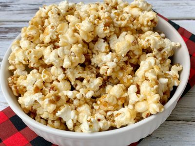 Homemade Maple Popcorn Recipe: With Chopped Pecans, Corn Syrup, Maple Syrup and Vanilla Homemade Maple Popcorn Recipe: With Chopped Pecans, Corn Syrup, Maple Syrup and Vanilla