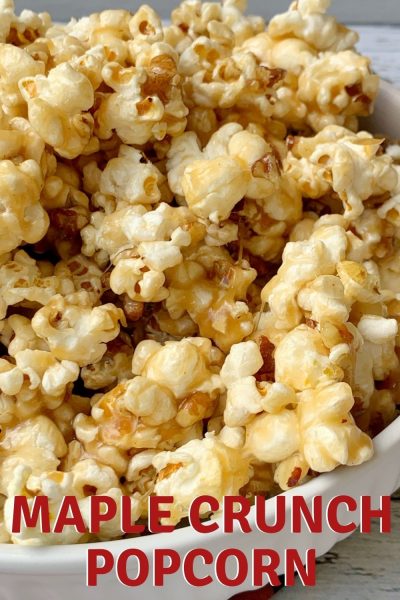 Crunchy and sweet, this homemade Maple Popcorn recipe is an addictive fall snack that everyone enjoys. #Popcorn #SeasonedPopcorn #SnackRecipe #FallSnack Crunchy and sweet, this homemade Maple Popcorn recipe is an addictive fall snack that everyone enjoys. #Popcorn #SeasonedPopcorn #SnackRecipe #FallSnack