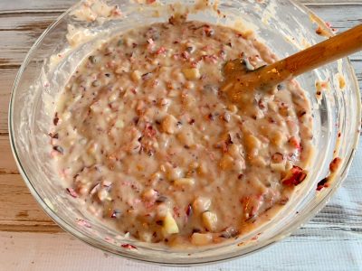 Cranberry Orange Bread Batter Mixed Together Cranberry Orange Bread Batter Mixed Together