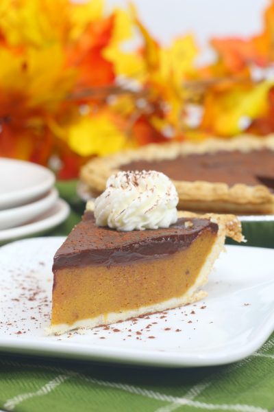 Pumpkin Pie With Chocolate Ganache Pumpkin Pie With Chocolate Ganache