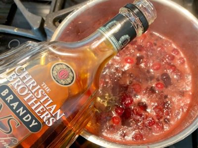 Adding Brandy To Cranberry Sauce Adding Brandy To Cranberry Sauce
