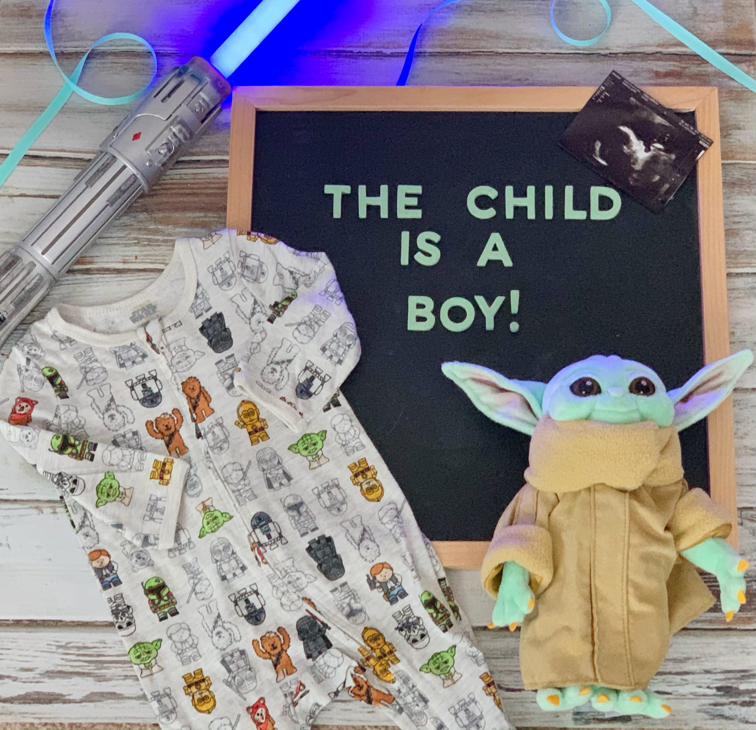 Star Wars Mandalorian Gender Reveal Announcement Idea