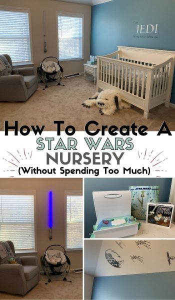 Tips and product links for Star Wars Nursery Decor, to create your fandom baby room, on a budget. #StarWars #StarWarsNursery #BabyBoyNursery #NurseryDecor #BabyBoyRoom Tips and product links for Star Wars Nursery Decor, to create your fandom baby room, on a budget. #StarWars #StarWarsNursery #BabyBoyNursery #NurseryDecor #BabyBoyRoom