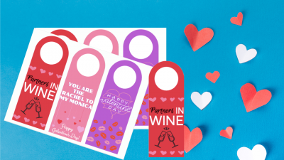 FREE Printable Valentine's Day Wine Tags FREE Printable Valentine's Day Wine Tags