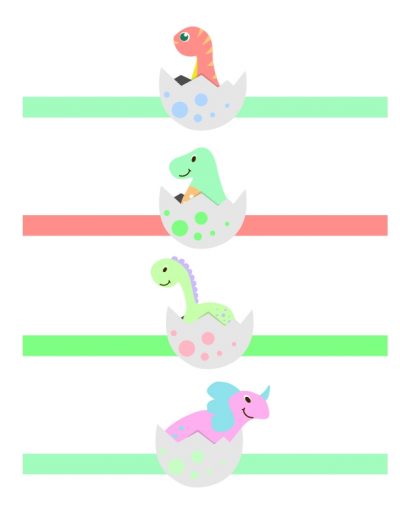 Print your dinosaur Easter egg wrap