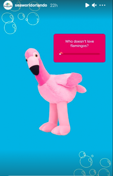 SeaWorld Orlando Build-A-Bear Flamingo Stuffed Animal