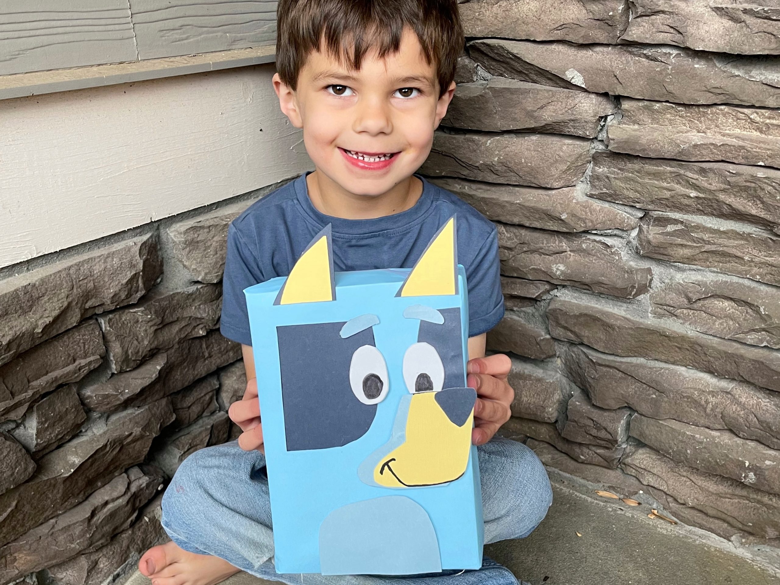 Bluey Valentines Box Tutorial