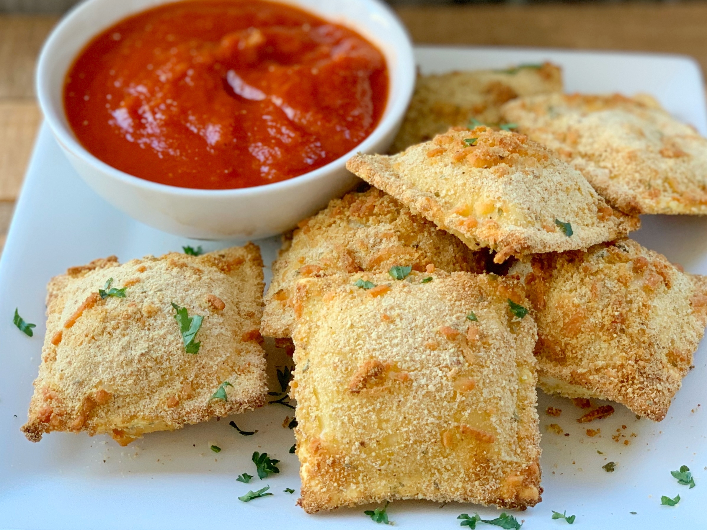 oven fried ravioli