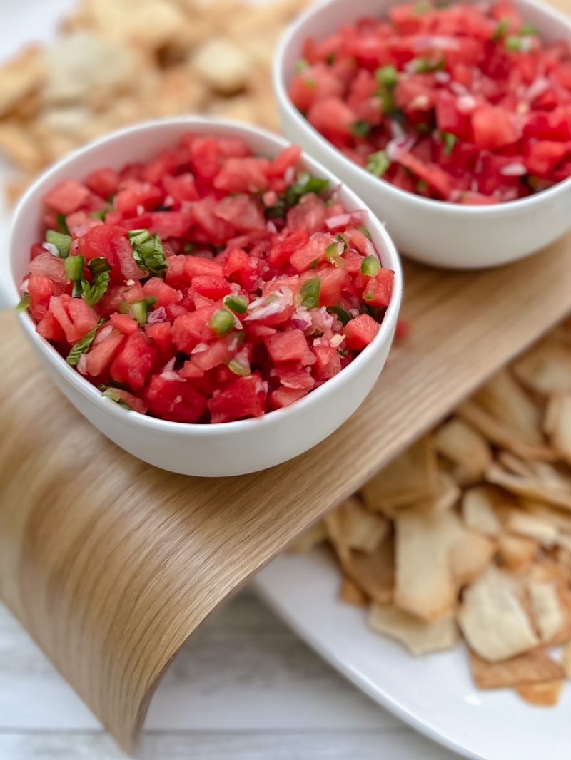 Summer salsa made from scratch